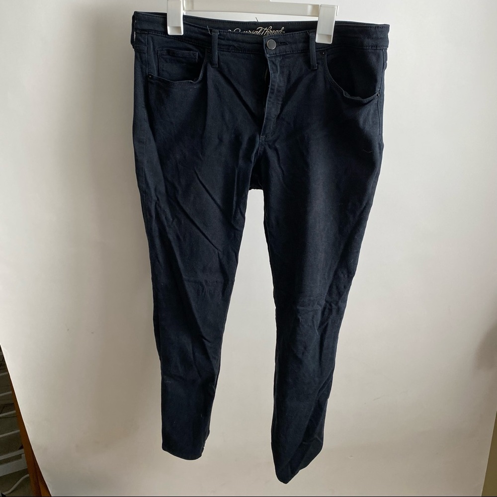 Black high rise skinny